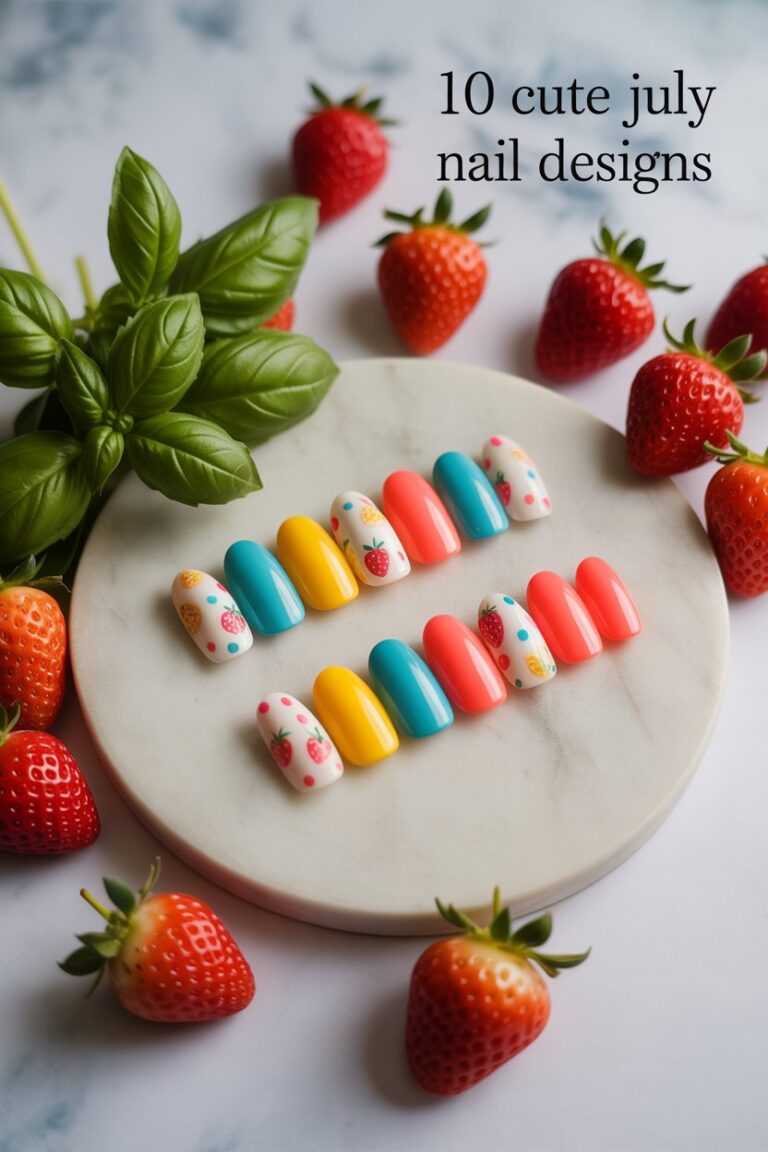 10 Cute July Nail Designs to Try This Summer