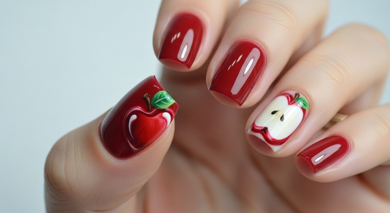 Apple Nails , Nail Trends 2025