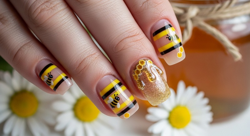 nails art Trend, Bee Nails