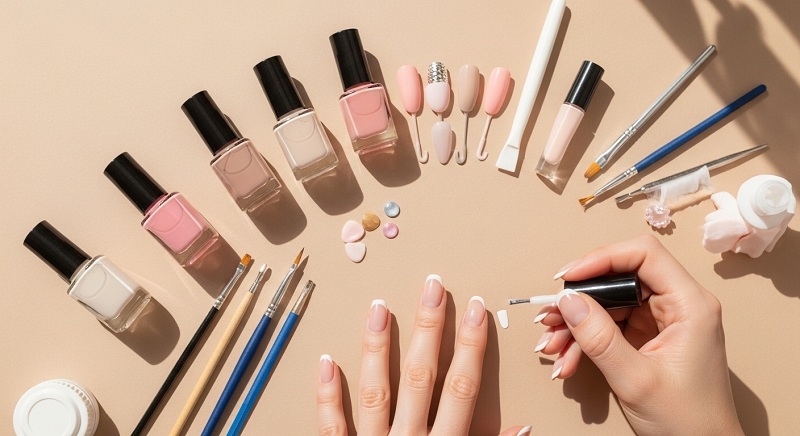 French Tip Nails, French Manicure Nail Paint