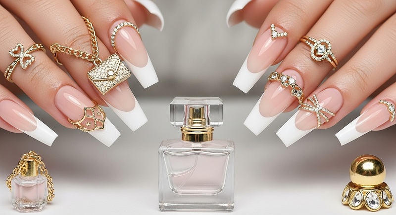 French Tip Nails, French Tip Acrylic Nails