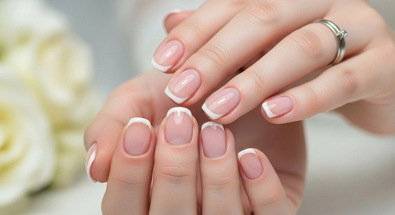 Minimal Clear French Nails