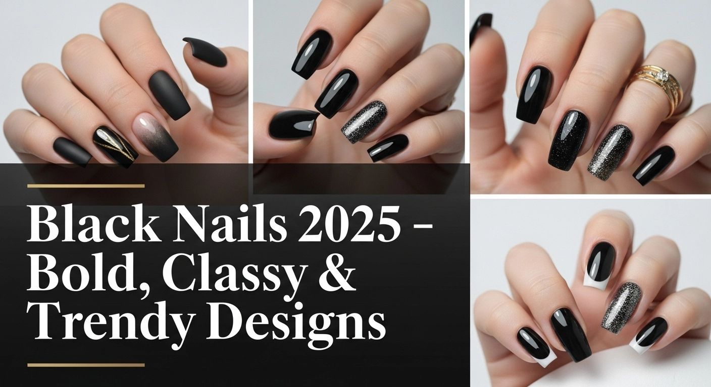 Black Nail Art