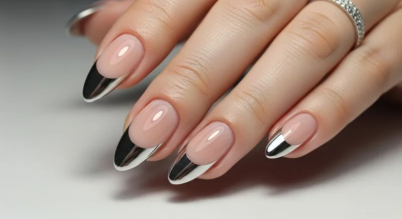 20 Best Chrome Nail Colors for a High-Shine Manicure Chrome French Tip Nails