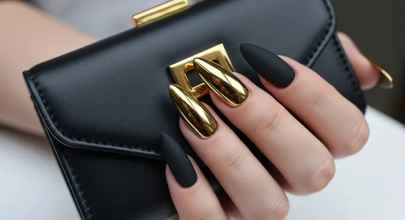 20 Best Chrome Nail Colors for a High-Shine Manicure Matte & Chrome Combo