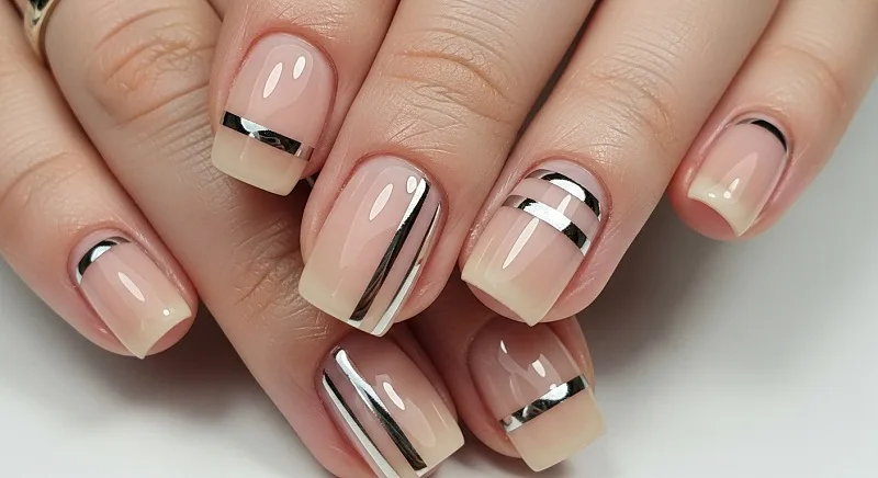 20 Best Chrome Nail Colors for a High-Shine Manicure Minimal Chrome Stripes