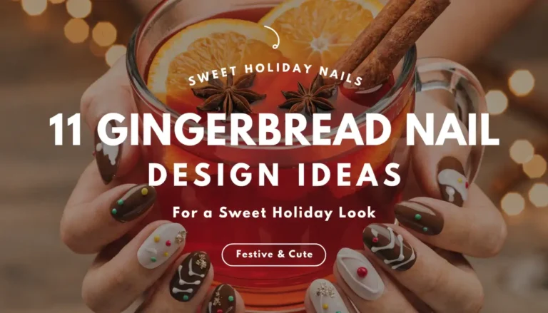 11 Gingerbread Nail Design Ideas for a Sweet Holiday Look