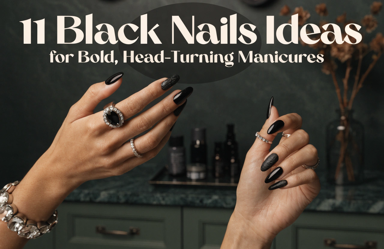 11 Black Nails Ideas for Bold, Head-Turning Manicures