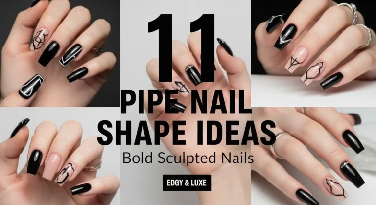 11 Pipe Nail Shape Ideas for Bold Sculpted Nails