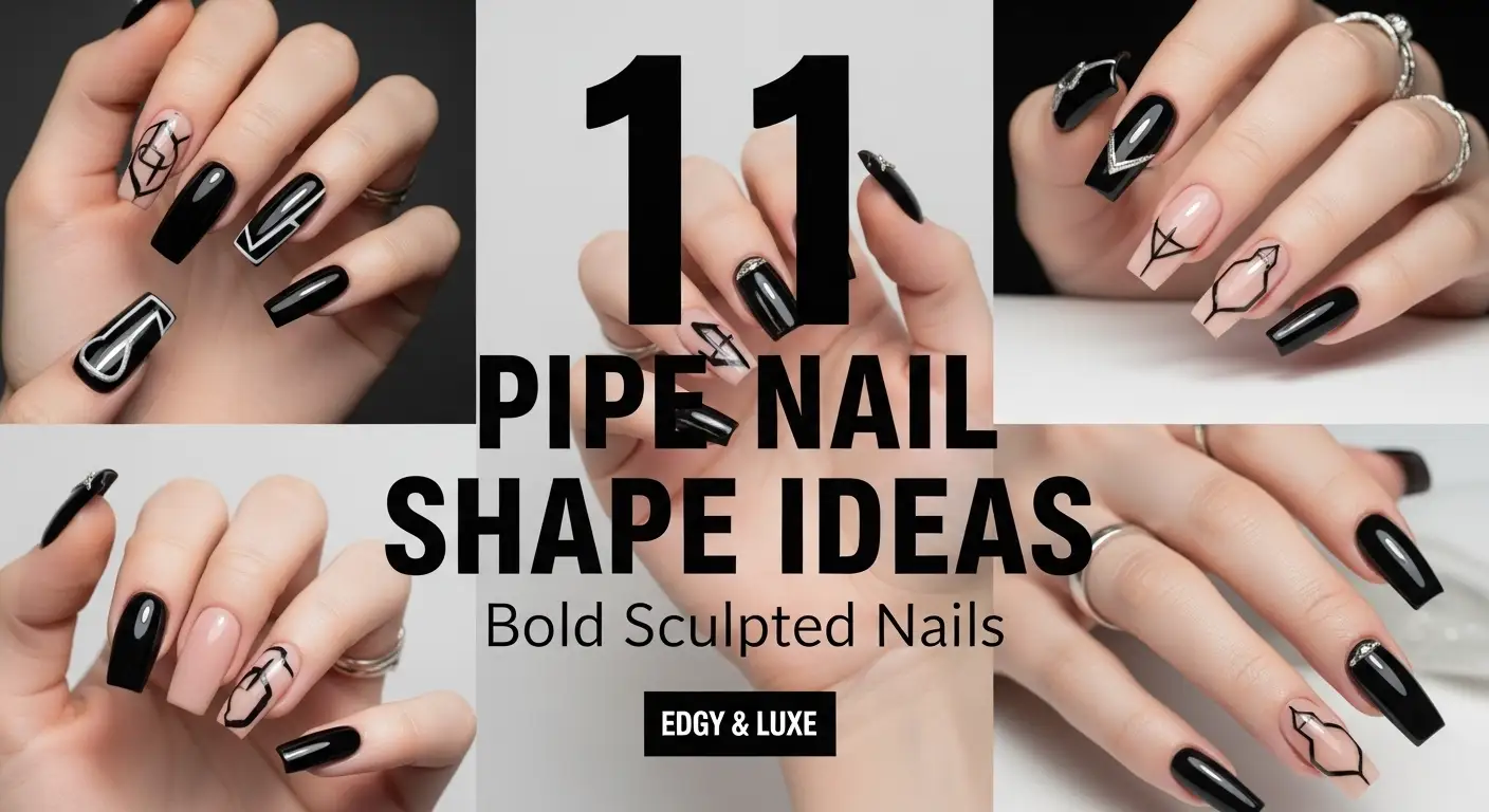 11 Pipe Nail Shape Ideas for Bold Sculpted Nails
